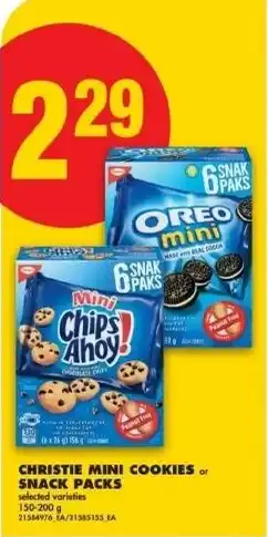 No Frills Christie mini cookies or snack packs offer