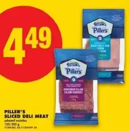 No Frills Piller's sliced deli meat slice offer