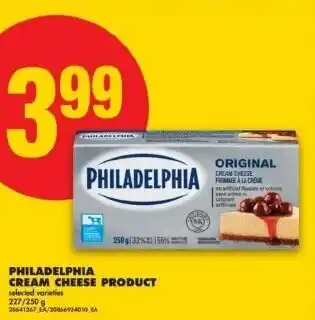 No Frills Philadelphia cream cheese product offer