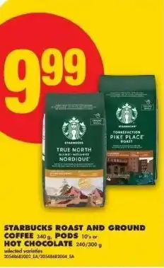 No Frills Starbucks roast and ground coffee, pods or hot chocolate offer