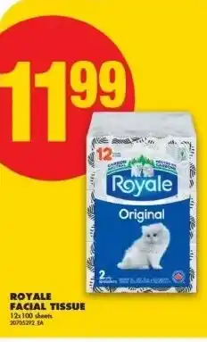 No Frills Royale facial tissue offer