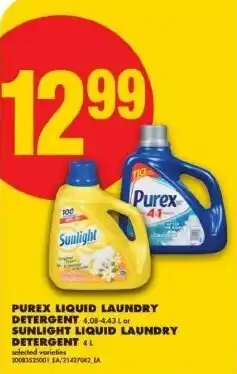 No Frills Purex liquid laundry detergent sunlight liquid laundry detergent offer