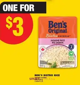 No Frills Ben's bistro rice offer