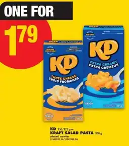 No Frills KD or Kraft salad pasta offer