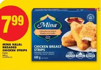 No Frills Mina halal breaded chicken strips offer