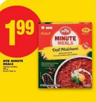 No Frills MTR minute meals offer