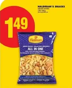 No Frills Haldiram's snacks offer