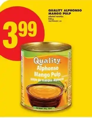 No Frills Quality alphonso mango pulp offer