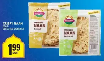 Food Basics Crispy naan offer