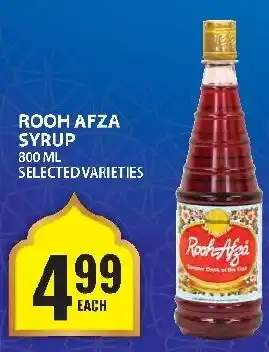 Food Basics Rooh afza syrup offer