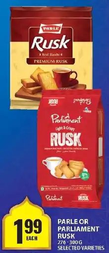 Food Basics Parle or parliament rusk offer