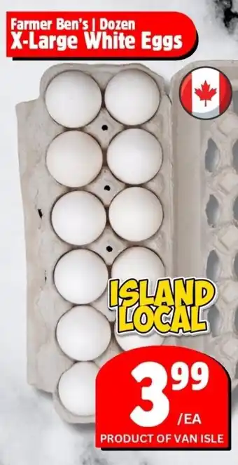 The Old Farm Market Farmer Ben's | Dozen X-Large White Eggs offer