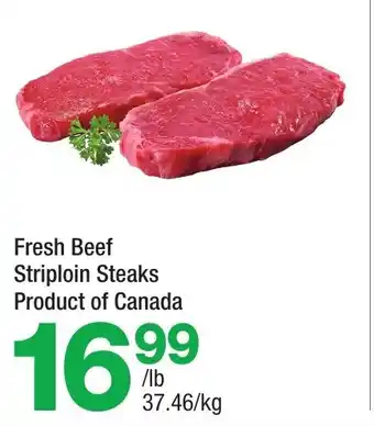 Highland Farms Fresh Beef Striploin Steaks offer