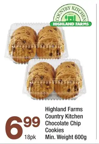 Highland Farms Highland Farms Country Kitchen chocolate chip cookies offer