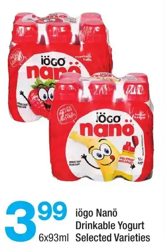 Highland Farms iögo Nanö Drinkable Yogurt offer