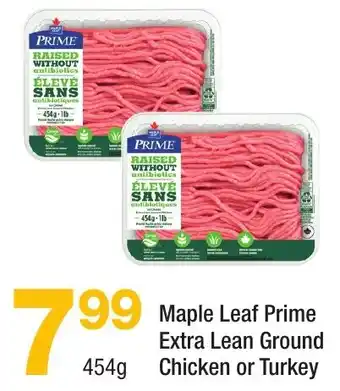 Highland Farms Maple Leaf Prime Extra Lean Ground Chicken or Turkey offer