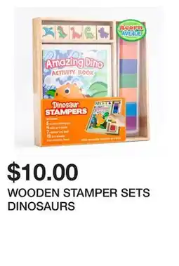 Chapters Indigo WOODEN STAMPER SETS DINOSAURS offer