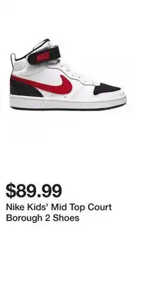 Sport Chek Nike Kids' Mid Top Court Borough 2 Shoes offer