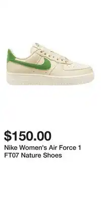 Sport Chek Nike Women's Air Force 1 FT07 Nature Shoes offer