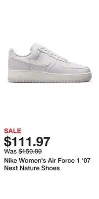 Sport Chek Nike Women's Air Force 1 '07 Next Nature Shoes offer