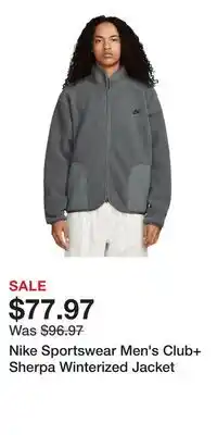 Sport Chek Nike Sportswear Men's Club+ Sherpa Winterized Jacket offer