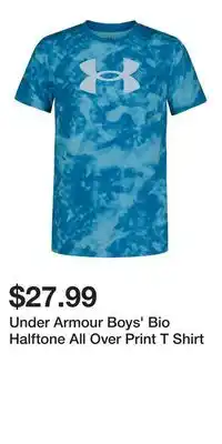 Sport Chek Under Armour Boys' Bio Halftone All Over Print T Shirt offer