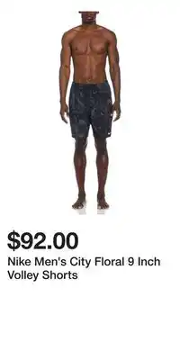 Sport Chek Nike Men's City Floral 9 Inch Volley Shorts offer