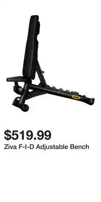 Sport Chek Ziva F-I-D Adjustable Bench offer