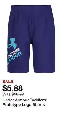 Sport Chek Under Armour Toddlers' Prototype Logo Shorts offer