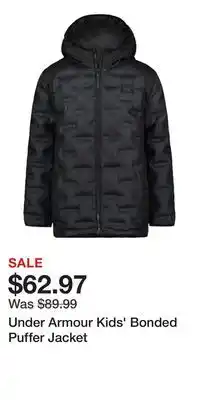 Sport Chek Under Armour Kids' Bonded Puffer Jacket offer