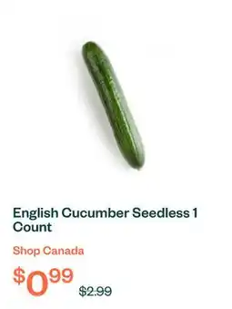 Voilà English Cucumber Seedless 1 Count offer