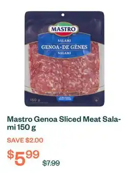 Voilà Mastro Genoa Sliced Meat Salami 150 g offer