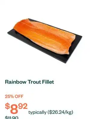 Voilà Rainbow Trout Fillet offer