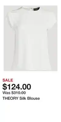 Holt Renfrew THEORY Silk Blouse offer