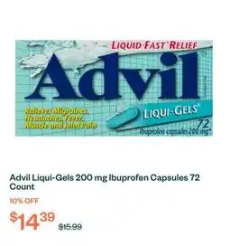 Voilà Advil Liqui-Gels 200 mg Ibuprofen Capsules 72 Count offer