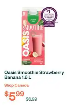 Voilà Oasis Smoothie Strawberry Banana 1.6 L offer