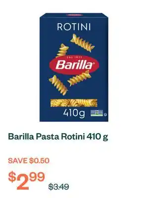 Voilà Barilla Pasta Rotini 410 g offer