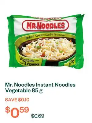 Voilà Mr. Noodles Instant Noodles Vegetable 85 g offer