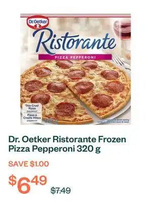 Voilà Dr. Oetker Ristorante Frozen Pizza Pepperoni 320 g offer