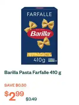 Voilà Barilla Pasta Farfalle 410 g offer