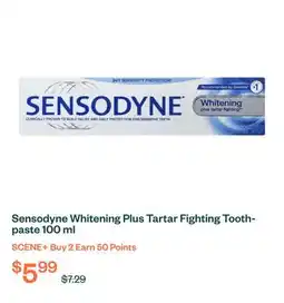 Voilà Sensodyne Whitening Plus Tartar Fighting Toothpaste 100 ml offer