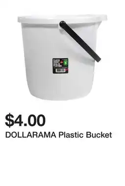 Dollarama DOLLARAMA Plastic Bucket offer