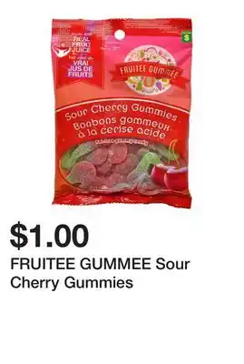 Dollarama FRUITEE GUMMEE Sour Cherry Gummies offer