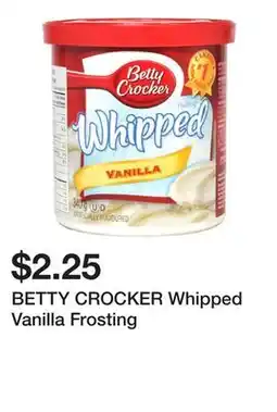 Dollarama BETTY CROCKER Whipped Vanilla Frosting offer