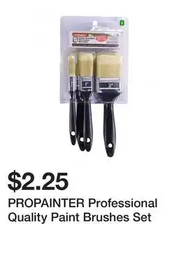 Dollarama PROPAINTER Professional Quality Paint Brushes Set offer