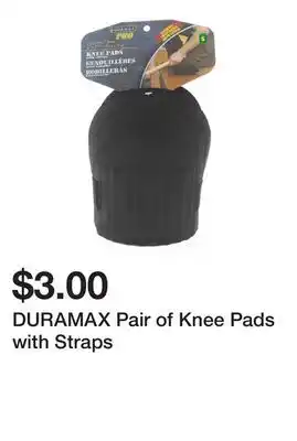 Dollarama DURAMAX Pair of Knee Pads with Straps offer