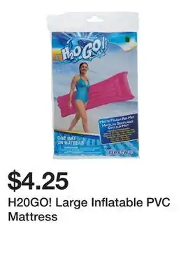 Dollarama H20GO! Large Inflatable PVC Mattress offer