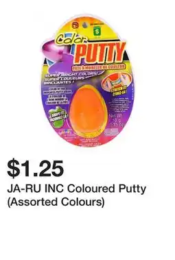 Dollarama JA-RU INC Coloured Putty (Assorted Colours) offer