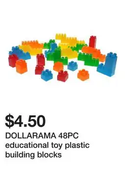 Dollarama DOLLARAMA 48PC educational toy plastic building blocks offer