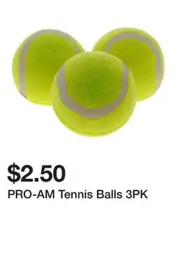 Dollarama PRO-AM Tennis Balls 3PK offer